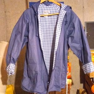 Rain-slicks women's XL light blue rain coat